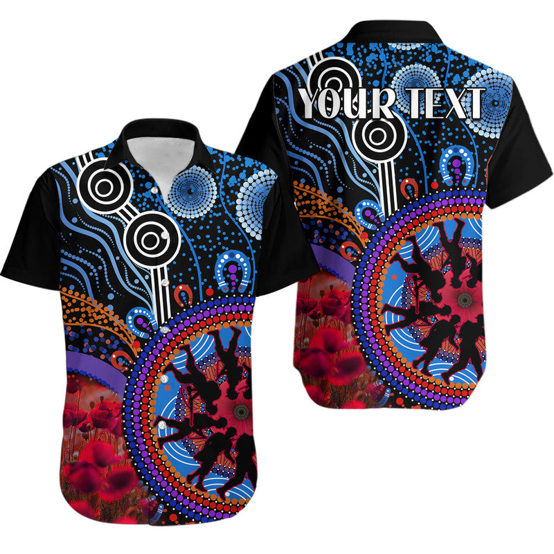 custom-personalised-australia-anzac-day-hawaiian-shirt-aboriginal-military-and-poppy-flowers-style