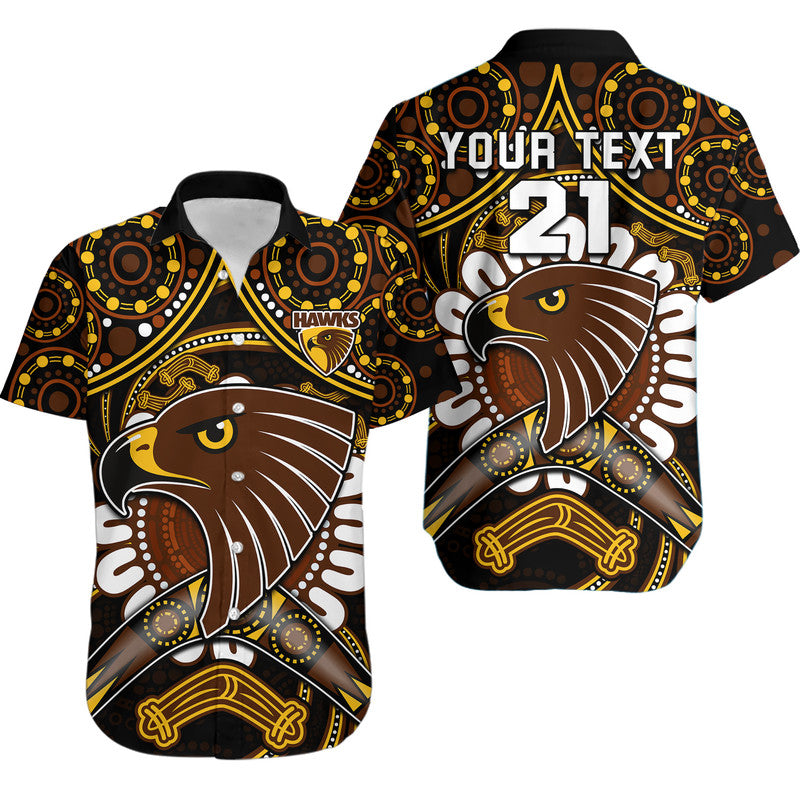 custom-personalised-hawks-football-hawaiian-shirt-boomerang-indigenous-dots