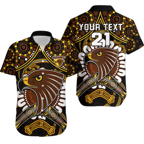custom-personalised-hawks-football-hawaiian-shirt-boomerang-indigenous-dots