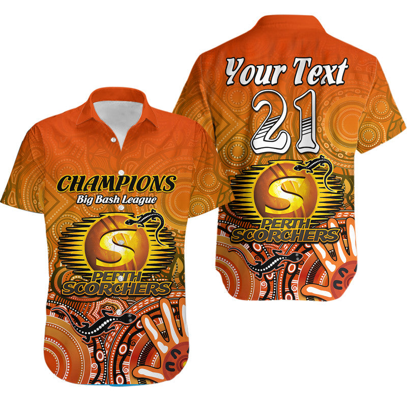 custom-personalised-perth-scorchers-champions-hawaiian-shirt-lizard-indigenous-aboriginal