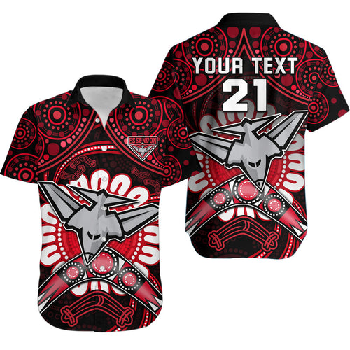 custom-personalised-bombers-football-hawaiian-shirt-boomerang-indigenous-dots