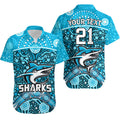 custom-personalised-sharks-rugby-hawaiian-shirt-boomerang-indigenous-dots