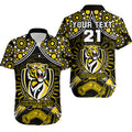 custom-personalised-richmond-tigers-football-hawaiian-shirt-boomerang-indigenous-dots