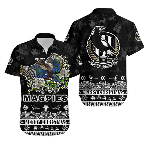 collingwood-pies-unique-winter-season-hawaiian-shirt-magpies-merry-christmas