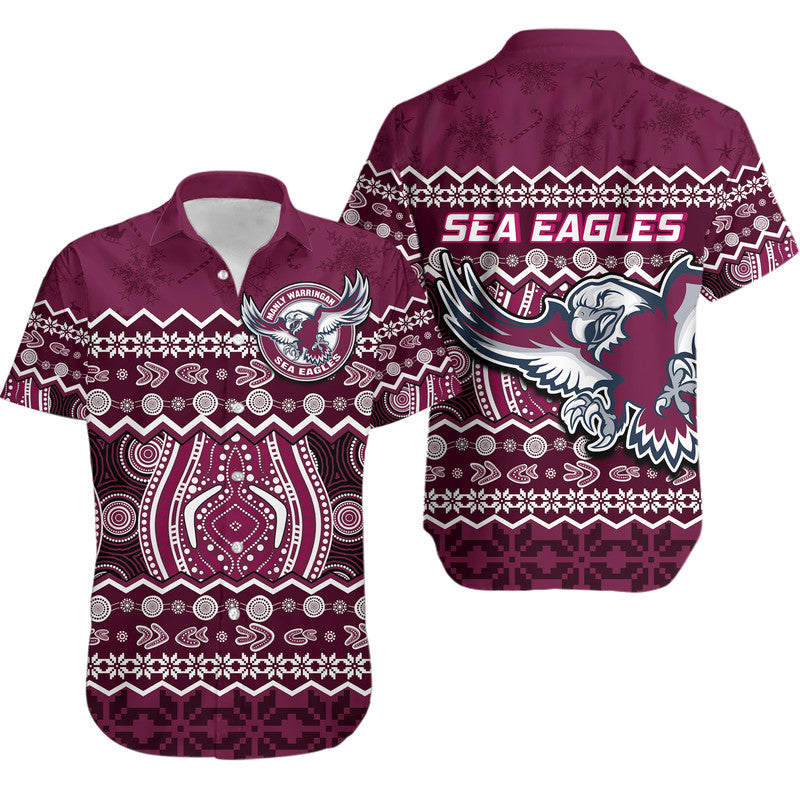 manly-warringah-maroon-sea-eagles-christmas-vibe-hawaiian-shirt