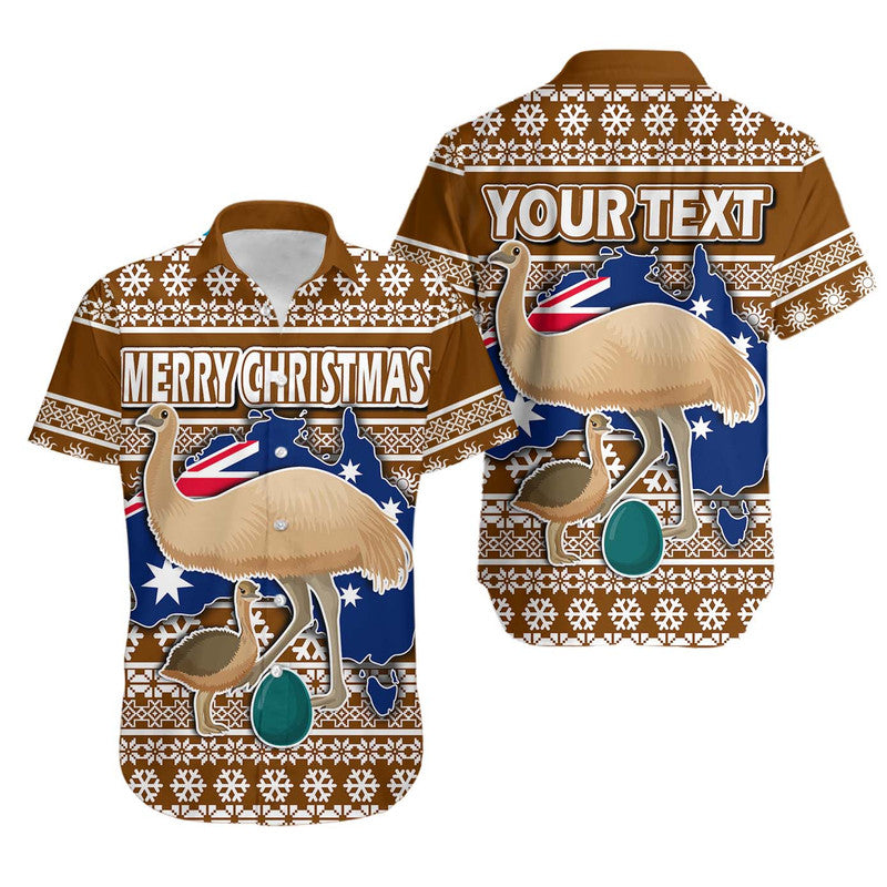 custom-personalised-australian-emu-christmas-vibe-with-aboriginal-dot-painting-style-hawaiian-shirt