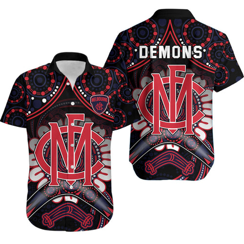 demons-football-hawaiian-shirt-boomerang-indigenous-dots