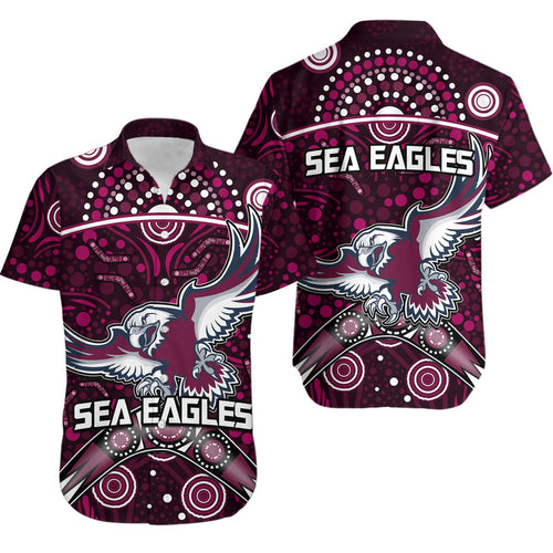 sea-eagles-rugby-hawaiian-shirt-boomerang-indigenous-dots