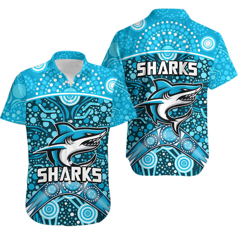 sharks-rugby-hawaiian-shirt-boomerang-indigenous-dots