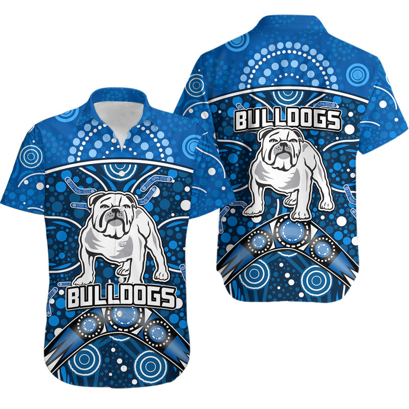 bulldogs-rugby-hawaiian-shirt-boomerang-indigenous-dots