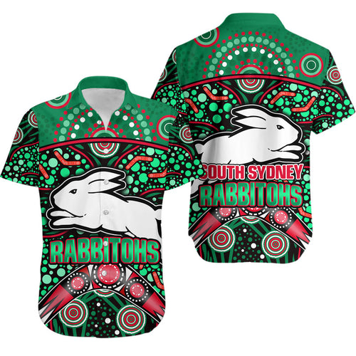 south-sydney-indigenous-rabbitohs-dot-art-style-hawaiian-shirt