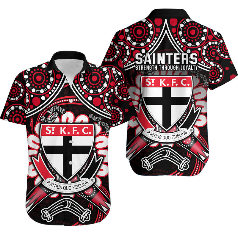 st-kilda-saints-hawaiian-shirt-boomerang-indigenous-dots