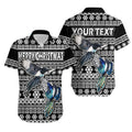 custom-personalised-australian-magpies-christmas-vibe-with-aboriginal-dot-painting-style-hawaiian-shirt