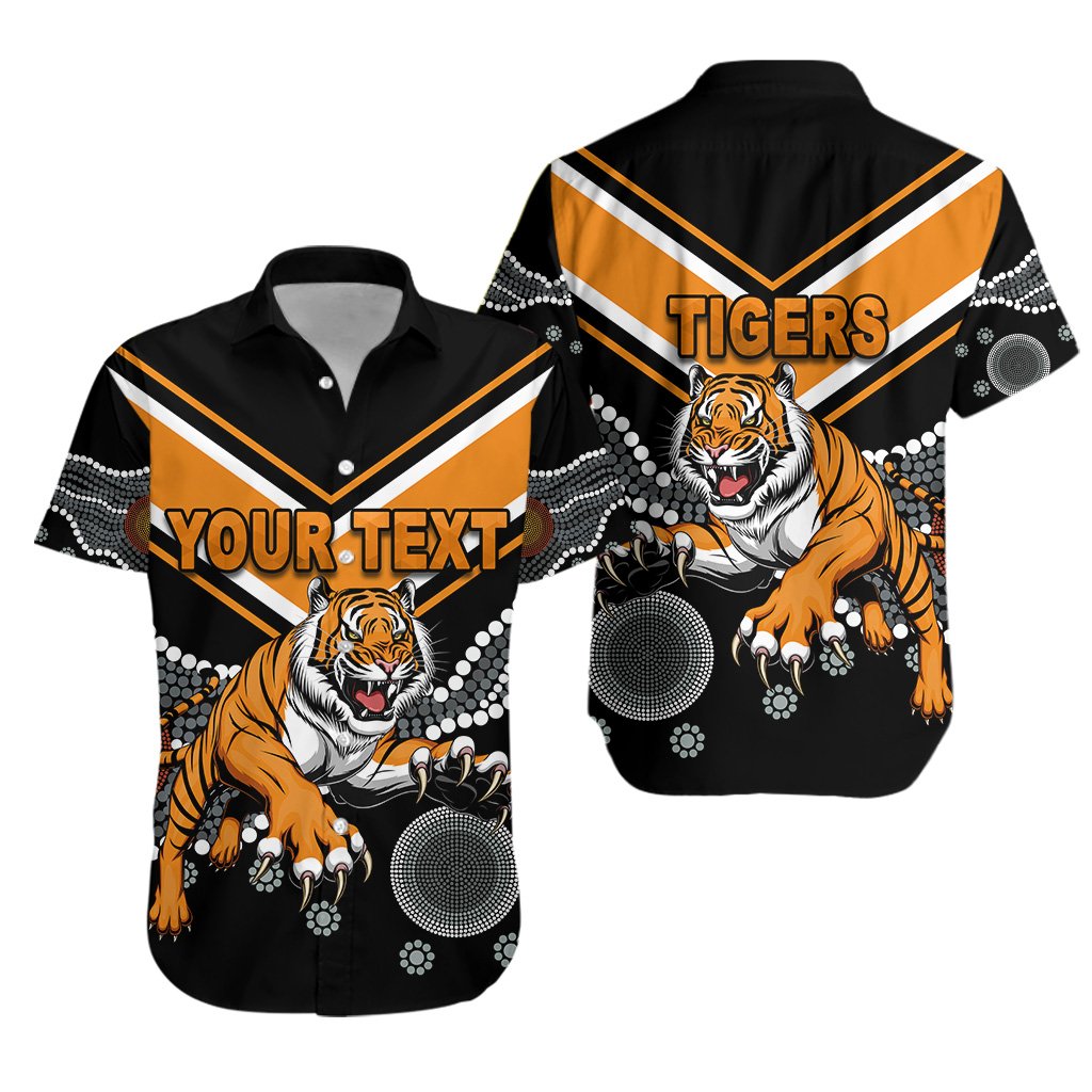 custom-personalised-wests-hawaiian-shirt-tigers-simple-indigenous