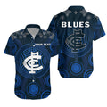 (Custom Personalised) Blues Indigenous Hawaiian Shirt 2021 Football Season LT13 - Vibe Hoodie