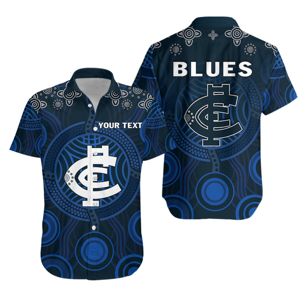 (Custom Personalised) Blues Indigenous Hawaiian Shirt 2021 Football Season LT13 - Vibe Hoodie