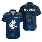 (Custom Personalised) Blues Indigenous Hawaiian Shirt 2021 Football Season LT13 - Vibe Hoodie