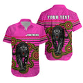 (Custom Personalised) Panthers Indigenous Hawaiian Shirt Version Pink Alternate LT13 - Vibe Hoodie