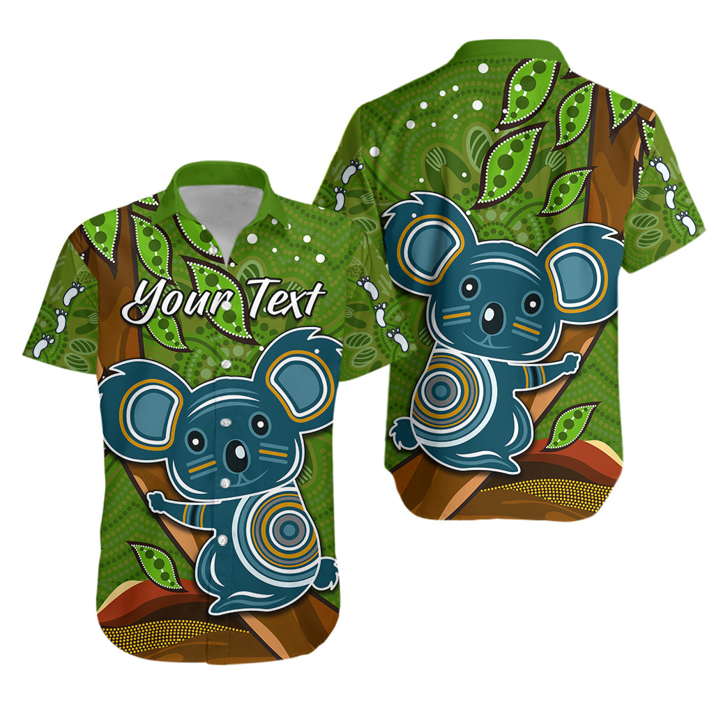 (Custom Personalised) Koala Climbing Tree Hawaiian Shirt Aboriginal Aussie - Vibe Hoodie