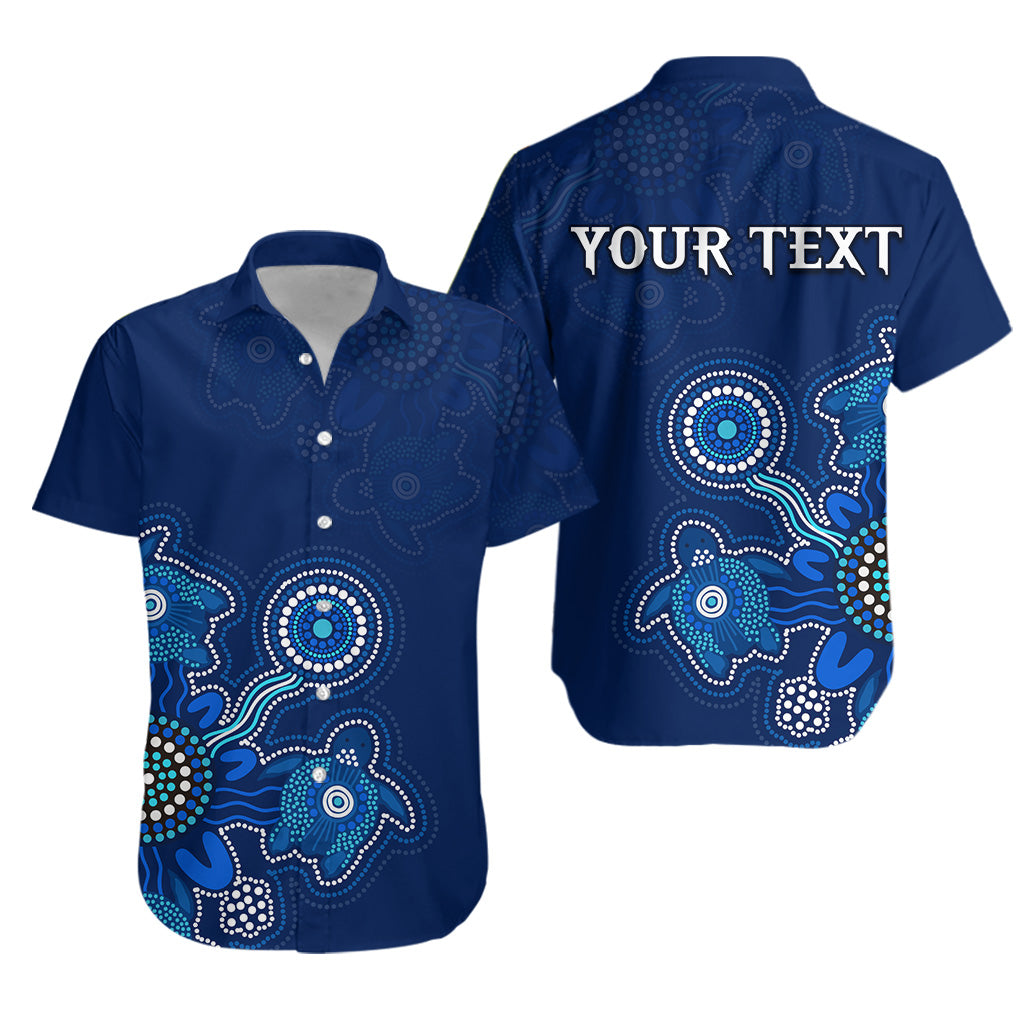 (Custom Personalised) Aboriginal Dot Hawaiian Shirt Turtles Victory - Vibe Hoodie