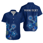 (Custom Personalised) Aboriginal Dot Hawaiian Shirt Turtles Victory - Vibe Hoodie