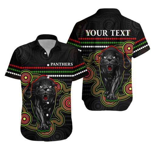(Custom Personalised) Panthers Indigenous Hawaiian Shirt Version Black Alternate - Vibe Hoodie