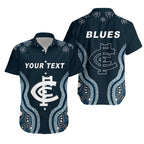 (Custom Personalised) Go Blues Hawaiian Shirt Simple Indigenous LT13 - Vibe Hoodie
