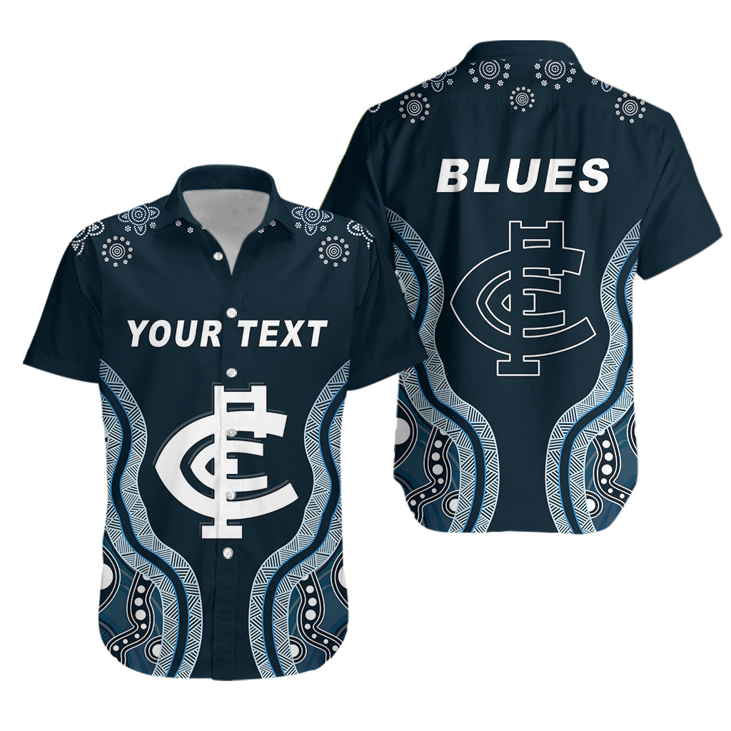 (Custom Personalised) Go Blues Hawaiian Shirt Simple Indigenous LT13 - Vibe Hoodie