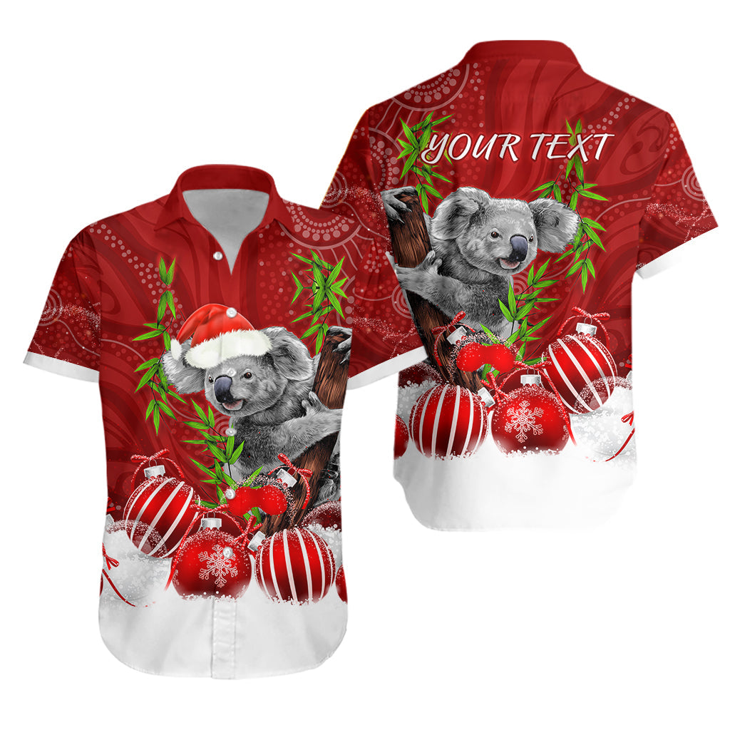 custom-personalised-australia-koala-aboriginal-hawaiian-shirt-merry-christmas