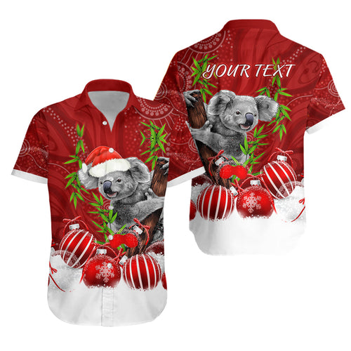custom-personalised-australia-koala-aboriginal-hawaiian-shirt-merry-christmas