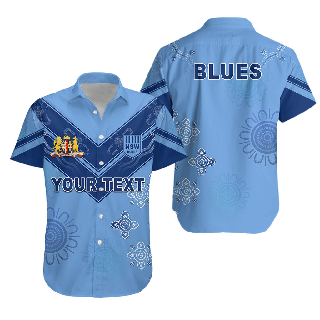 (Custom Personalised) NSW Blues Indigenous Hawaiian Shirt New South Wales LT13 - Vibe Hoodie