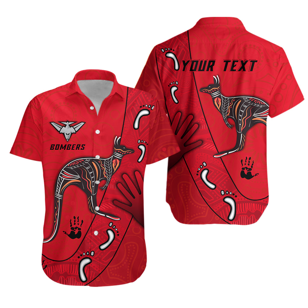 (Custom Personalised) Bombers Indigenous Hawaiian Shirt Essendon for Life LT13 - Vibe Hoodie
