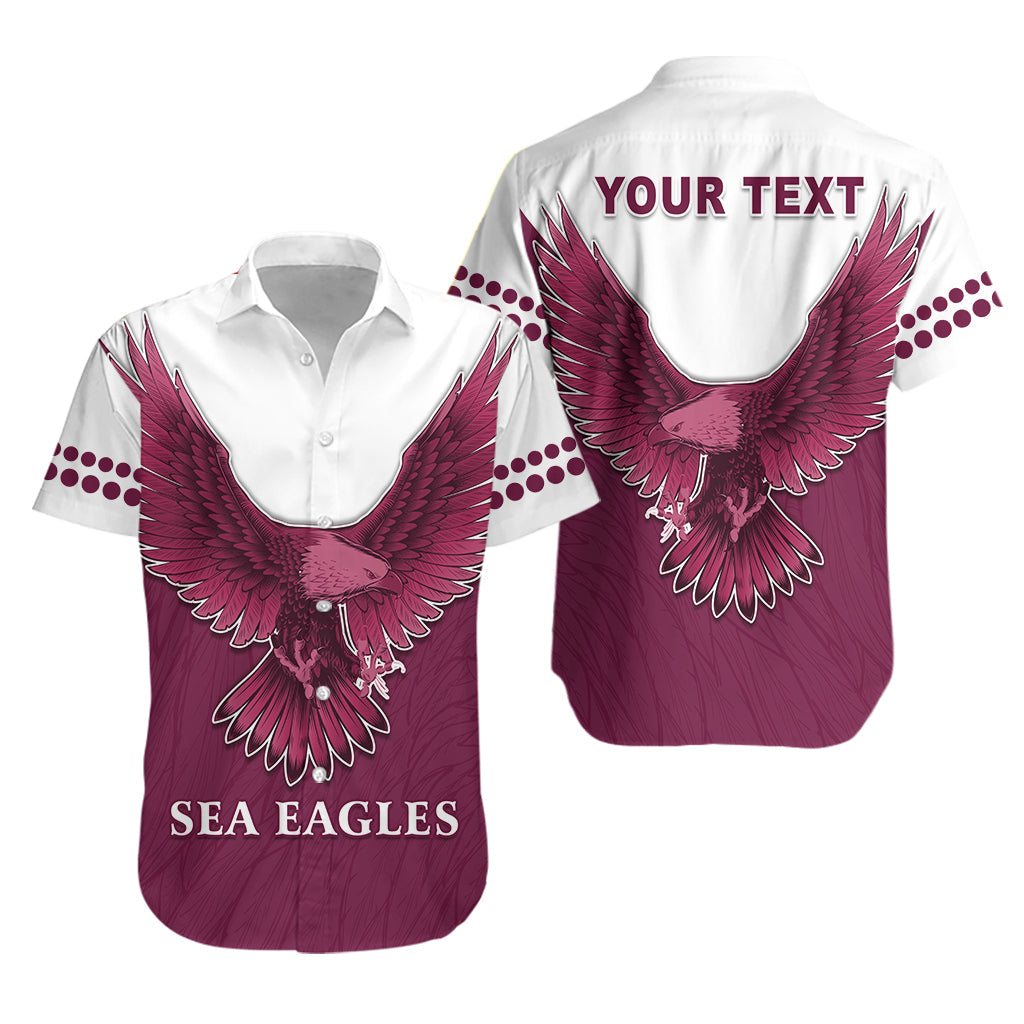 (Custom Personalised) Sea Eagles 2021 Hawaiian Shirt Manly Warringah Feather - Vibe Hoodie