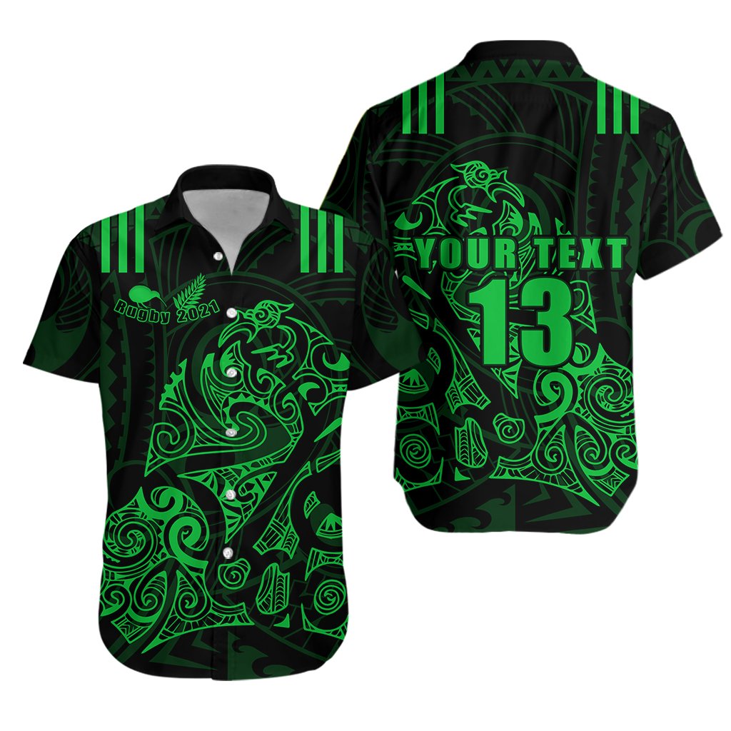 custom-personalised-aotearoa-super-rugby-hawaiian-shirt-maori-kiwi-green-custom-text-and-number