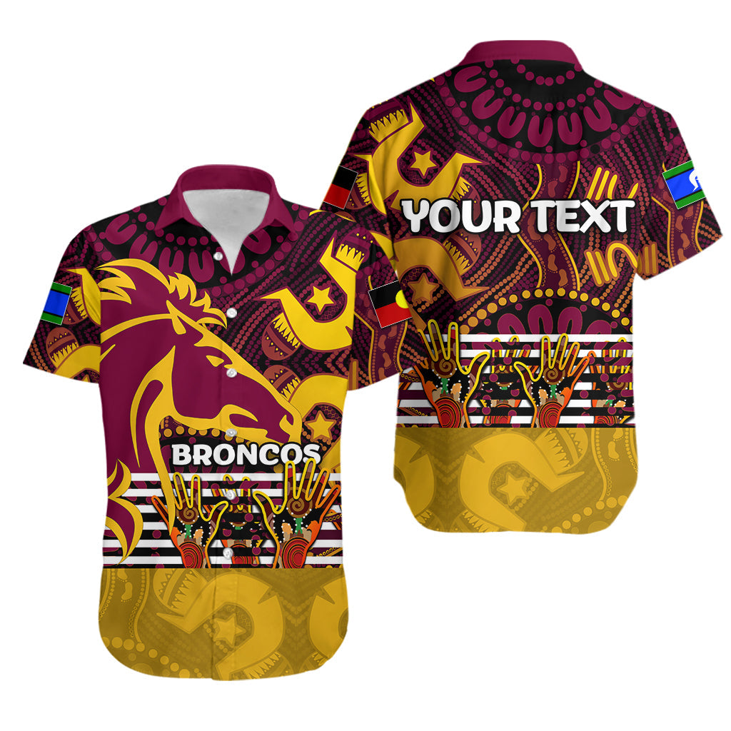 (Custom Personalised) NAIDOC Brisbane Broncos Hawaiian Shirt Naidoc Patterns LT6 - Vibe Hoodie