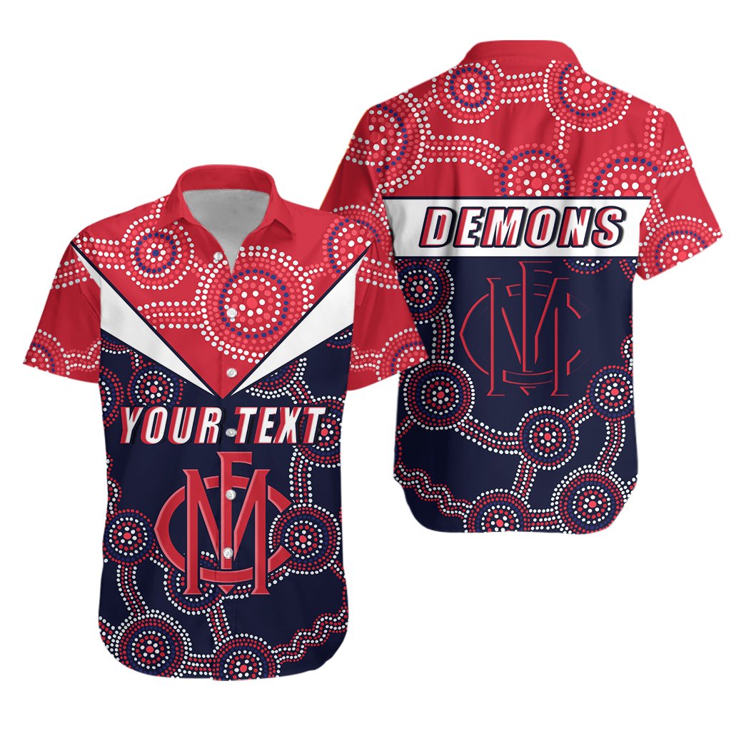 custom-personalised-demons-indigenous-hawaiian-shirt-melbourne-fancy