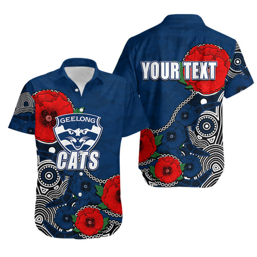 custom-personalised-anzac-day-afl-cats-army-mix-aboriginal-hawaiian-shirt