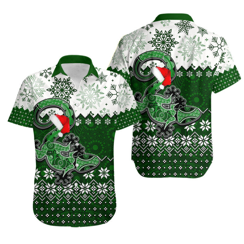 aboriginal-christmas-2022-lizard-hawaiian-shirt-green-style