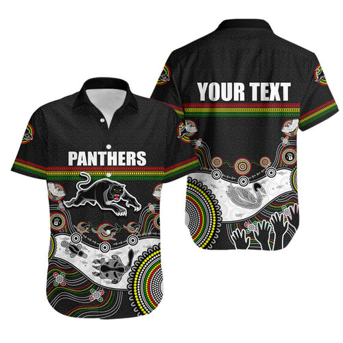 custom-personalised-panthers-rugby-hawaiian-shirt-aboriginal-2023-black-style