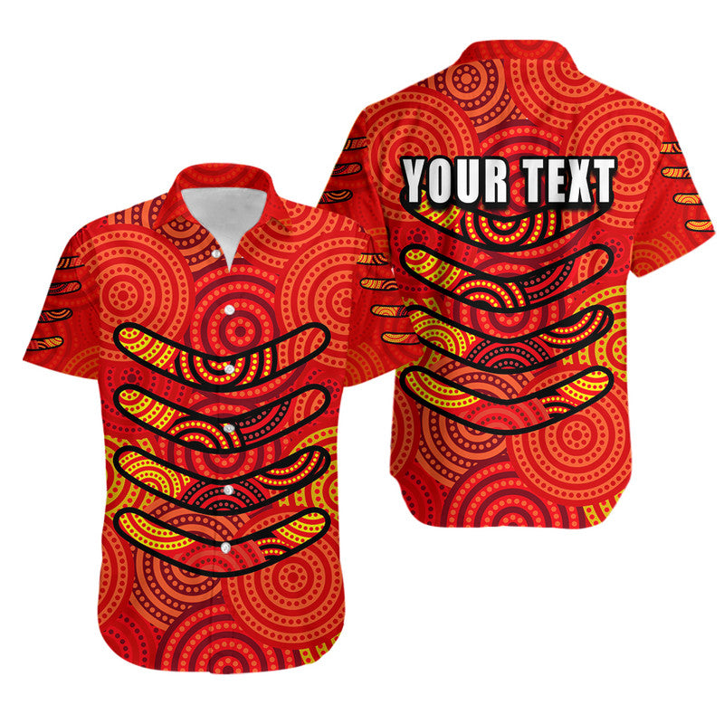 custom-personalised-boomerang-aboriginal-dot-patterns-hawaiian-shirt-red-style