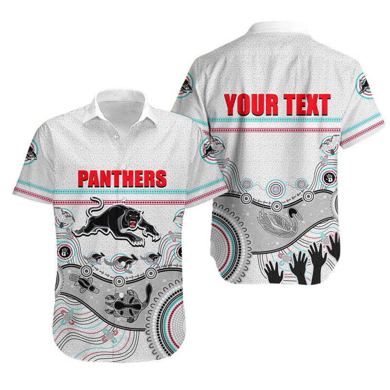 custom-personalised-panthers-rugby-hawaiian-shirt-aboriginal-2023-white-style