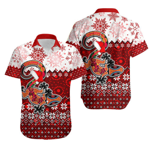 aboriginal-christmas-2022-lizard-hawaiian-shirt-red-style