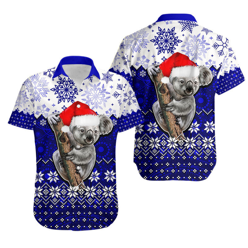 aboriginal-christmas-2022-koala-hawaiian-shirt-blue-style