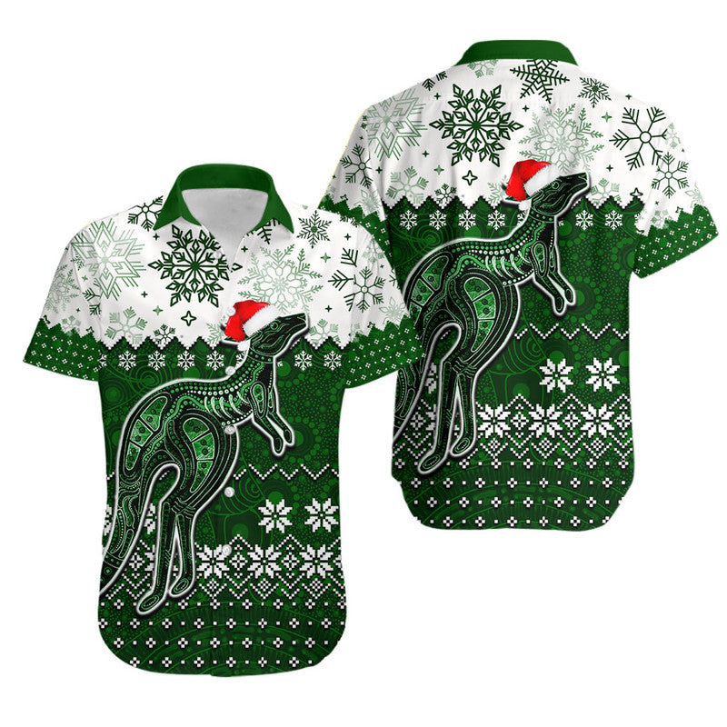 aboriginal-christmas-2022-kangaroo-hawaiian-shirt-green-style