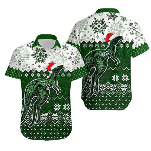 aboriginal-christmas-2022-kangaroo-hawaiian-shirt-green-style