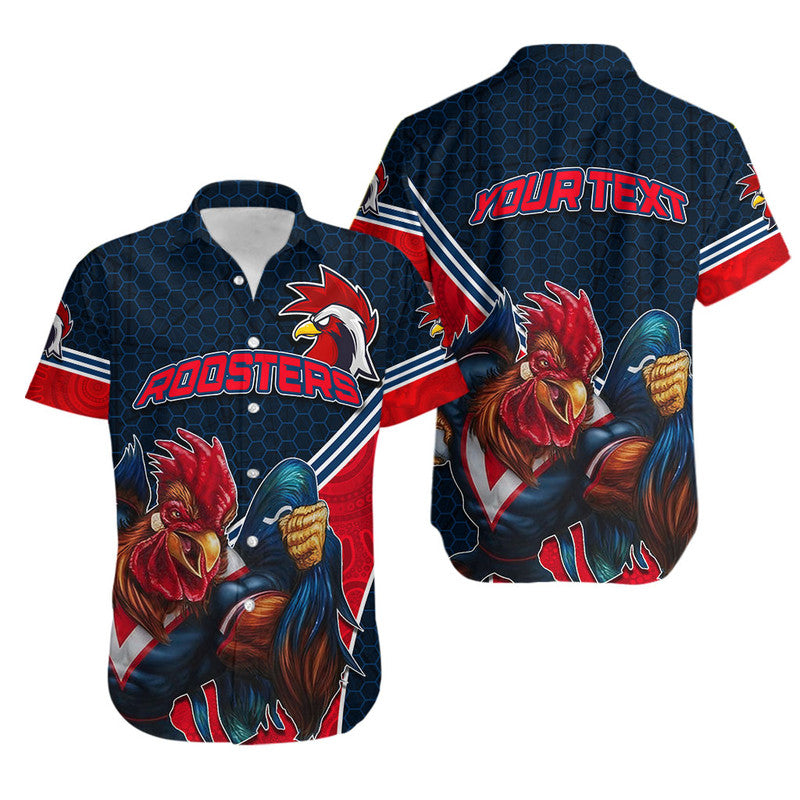 custom-personalised-roosters-rugby-hawaiian-shirt-mix-aboriginal-simple
