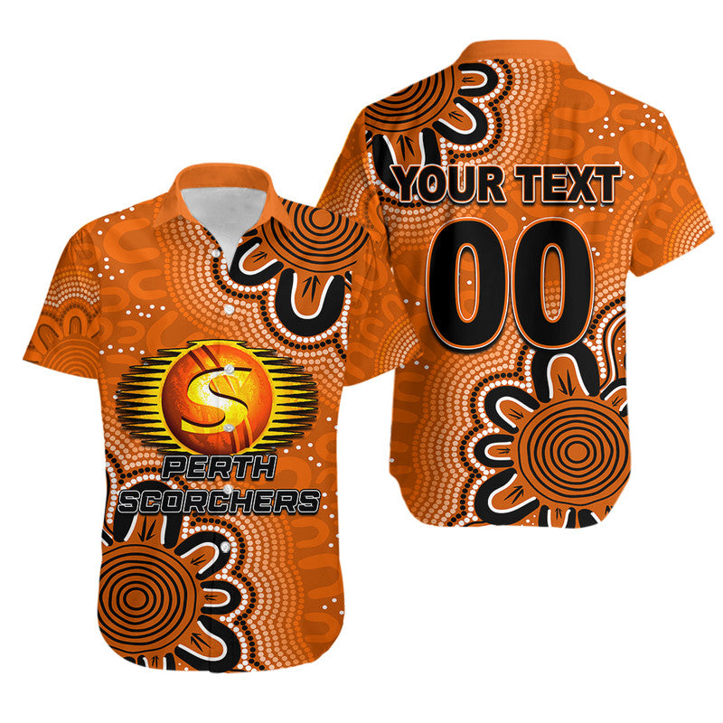 custom-personalised-and-number-scorchers-cricket-hawaiian-shirt-aboriginal-orange