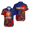 custom-personalised-anzac-day-afl-lions-army-mix-aboriginal-hawaiian-shirt