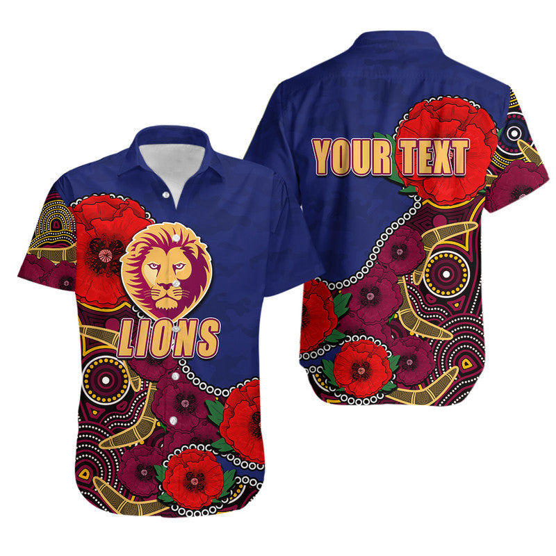 custom-personalised-anzac-day-afl-lions-army-mix-aboriginal-hawaiian-shirt
