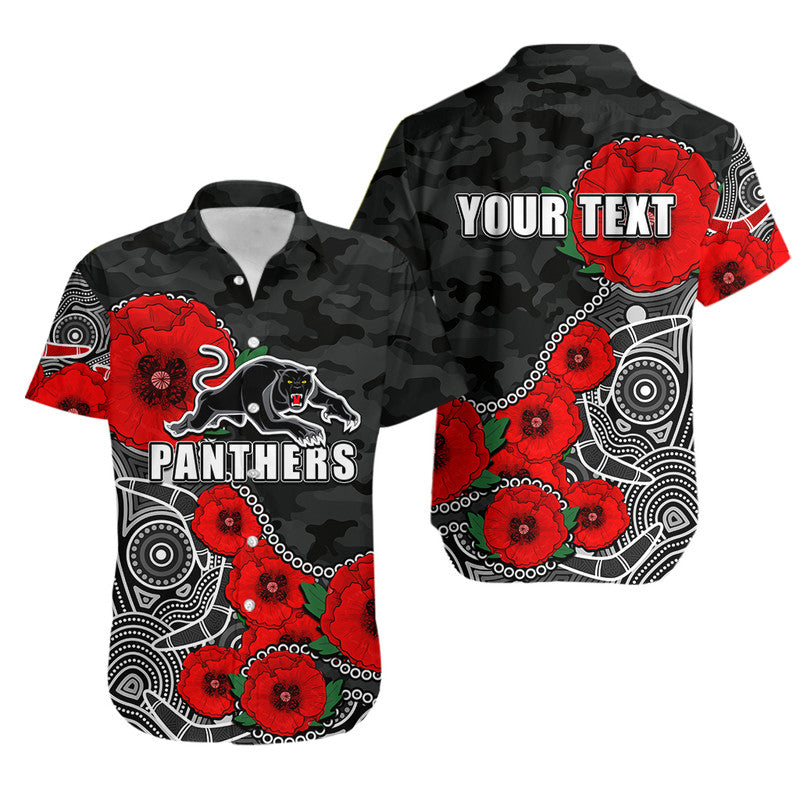 custom-personalised-anzac-day-nrl-panthers-army-mix-aboriginal-hawaiian-shirt